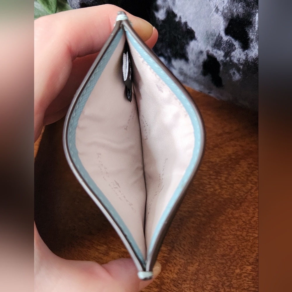 Kate Spade Smokey Blue Card Holder - Picture 11 of 11